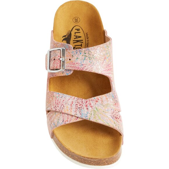 NEW Plakton Made in Spain Cork Footbed Sandals - Leather For Women 7252s4 - Picture 1 of 6